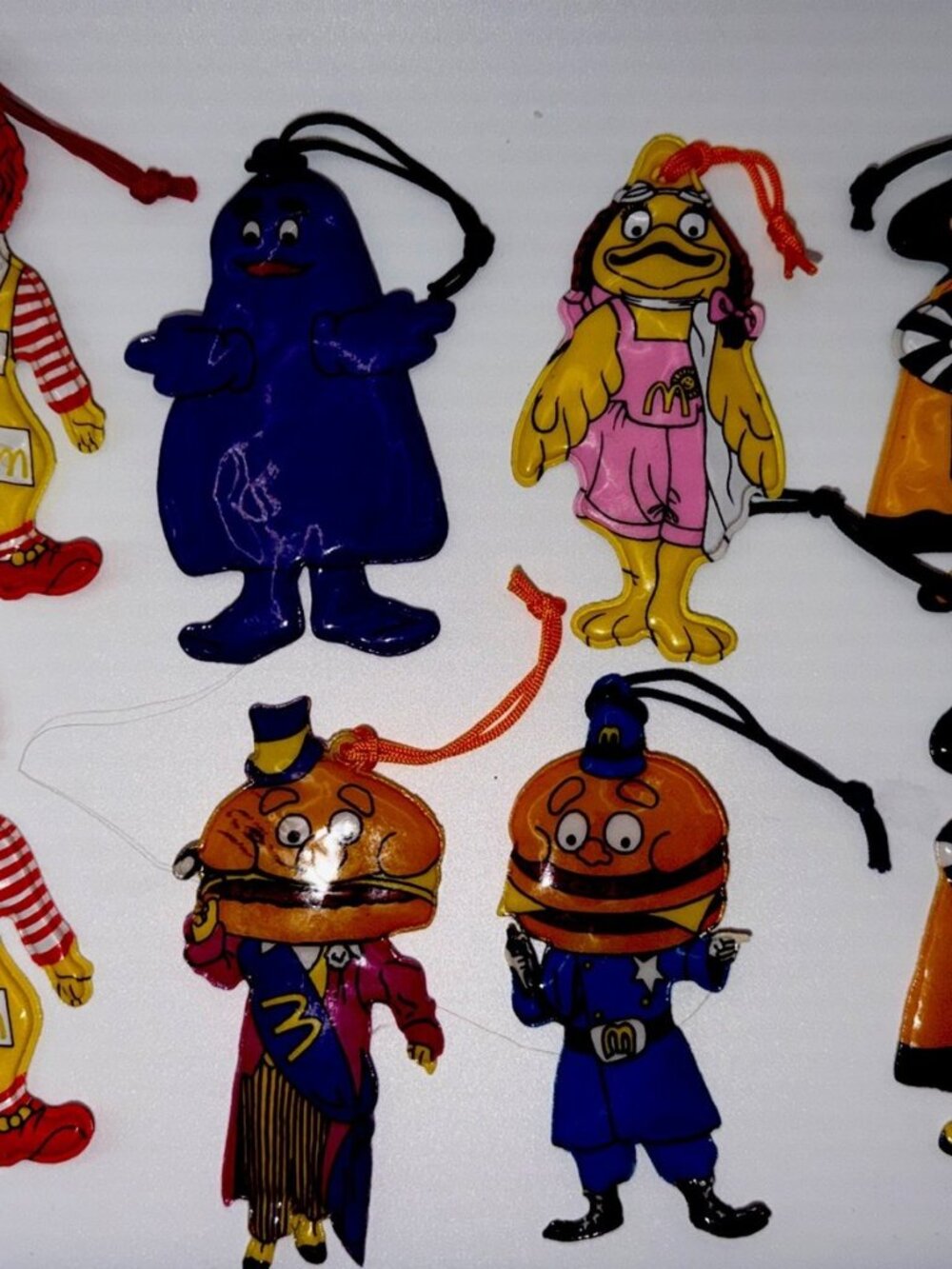 Vintage McDonald’s McDonaldland Christmas Ornaments Lot Puffy Rare 1982-84